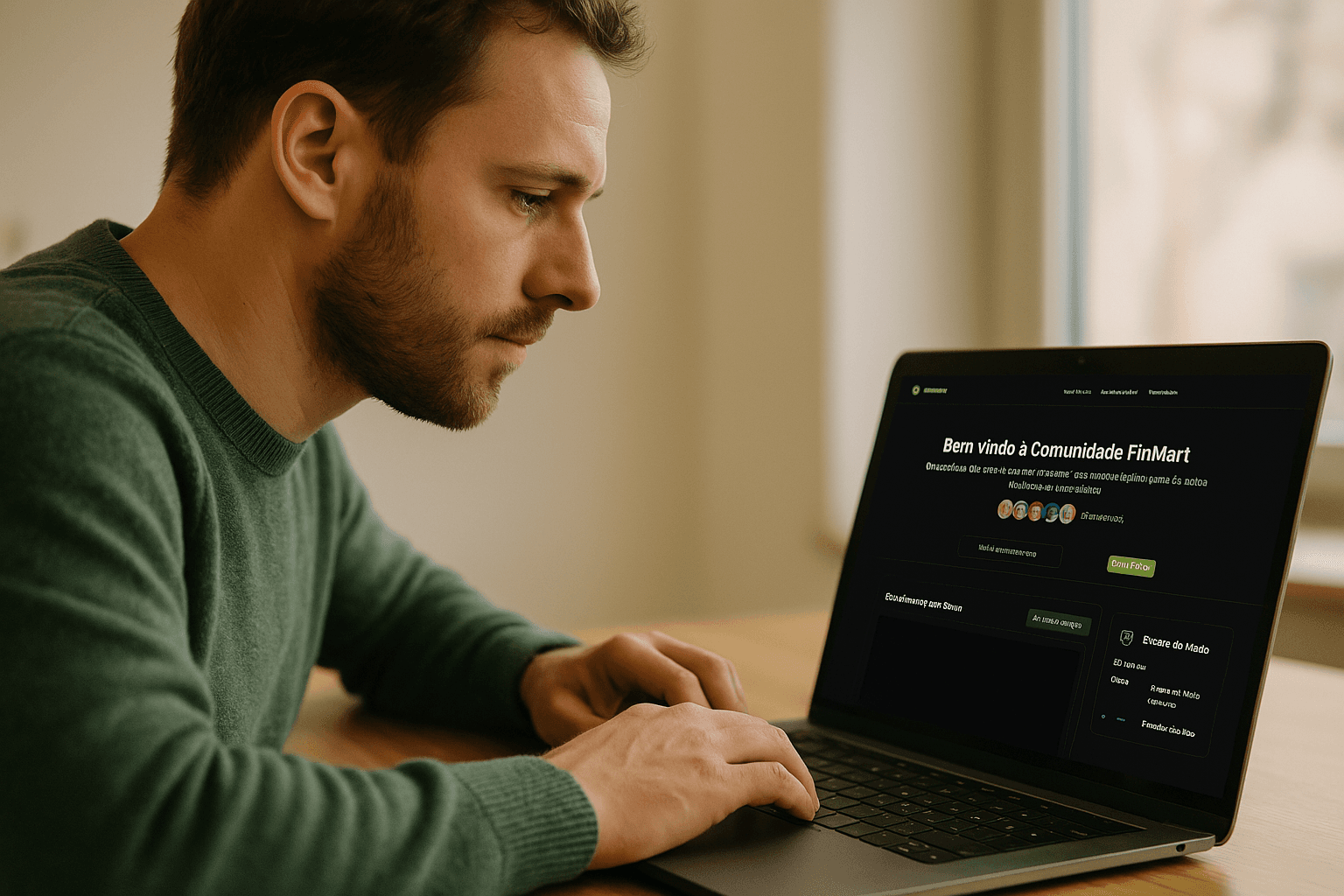 Criador utilizando a plataforma